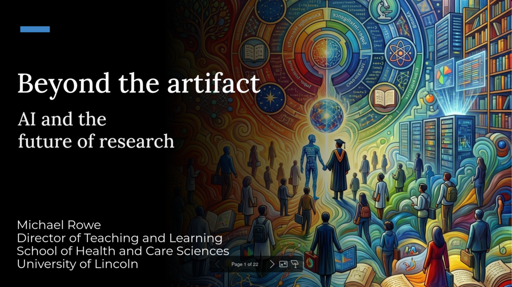 Beyond the artifact — title slide