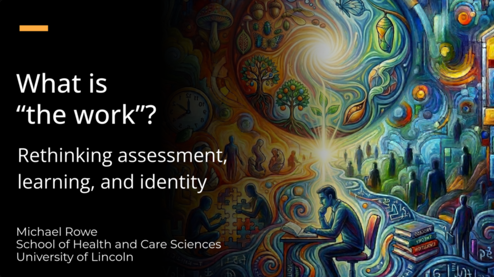 What is the work? — title slide