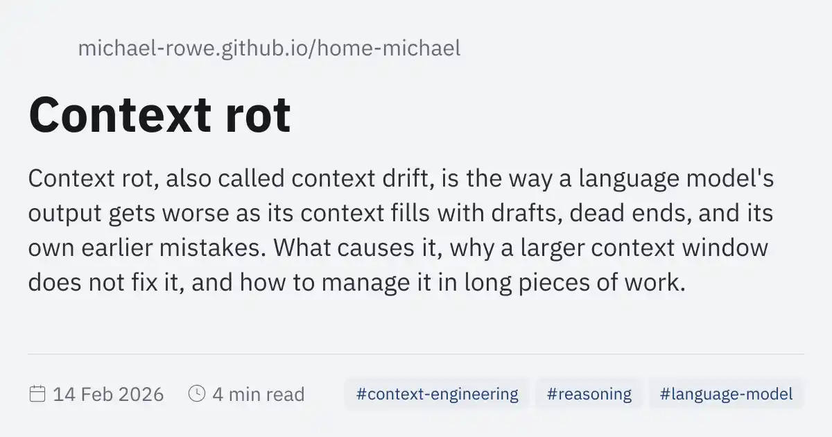 LLM context drift