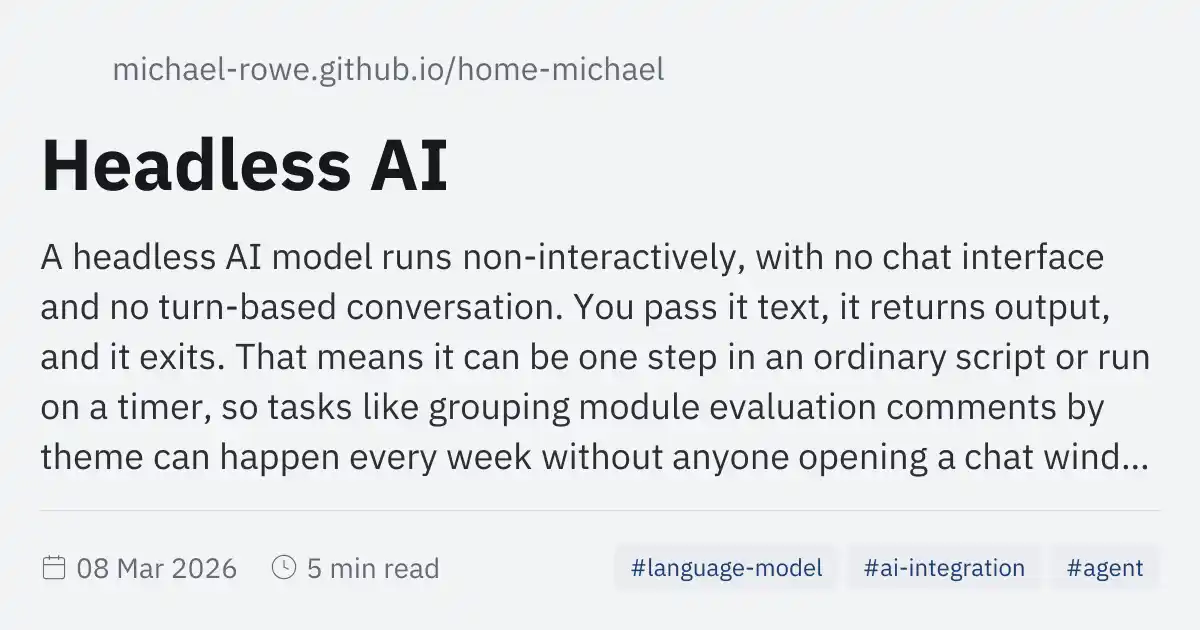 Headless AI